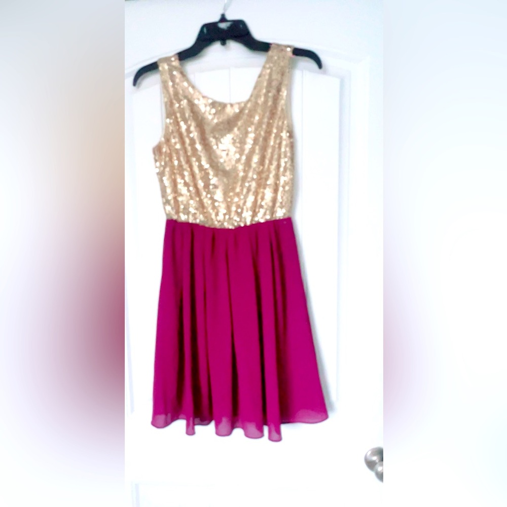 NWOT Francesca’s Sparkle Holiday Dress Sz Medium Holiday Party Dress Christmas